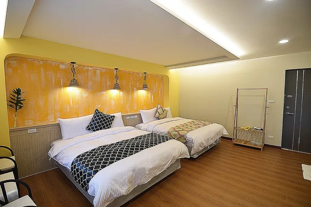 غرفة رباعية بسريرين مزدوجين، Jiaoxi Twenty-One Hotspring Bnb 5/7